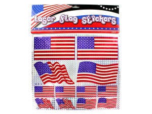 American flag laser stickers