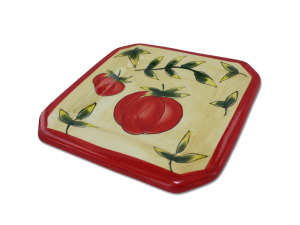 tomato ceramic square oil plate