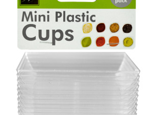 Clear mini dipping dishes, pack of 10