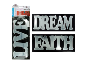 Self-adhesive inspirational words wall decor