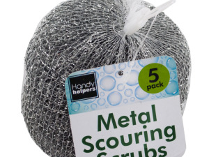 Steel scouring scrubs