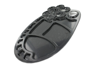 Painting tray palette, black