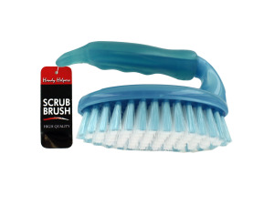 Iron-shaped scrub brush