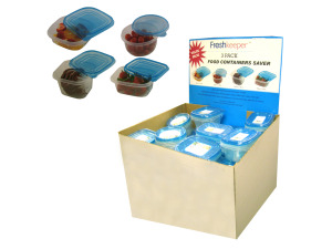 Choice of three pack plastic storage containers