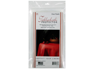 Clear tablecloth protector