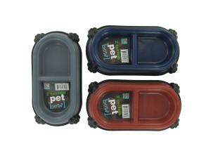 Two-section pet dish