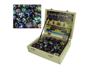 Inspirational zen glass stones