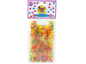 1000 piece small rubber hair bands assorted colors