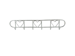 6 hook wall coat rack