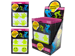 assorted icons reflective stickers 36 pdq