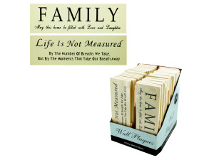 Inspirational Wall Plaques Counter Top Display