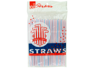 100 piece plastic straws