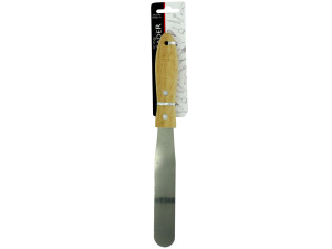 Stainless steel icing spatula