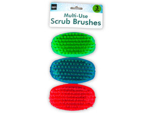 Multi-use scrub brushes