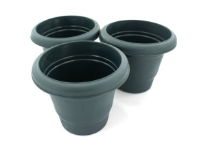 Small plastic planter pots