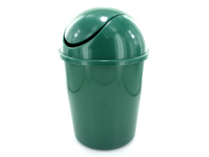 Trash can with lid