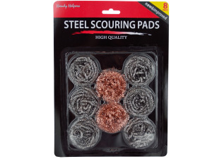 Steel scouring pads
