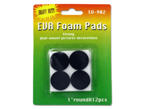 Adhesive foam pads, pack of 12