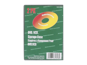 DVD storage cases, pack of 2
