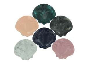 Shell-shaped soap dish, assorted colors