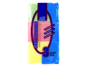 Mesh scrubbers, pack of 3
