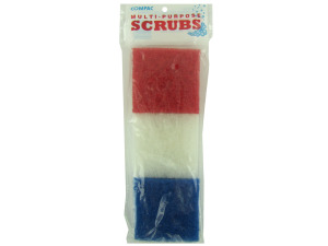 Multi-purpose scrubbing sponges, pack of 3