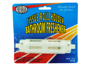 Toilet paper holder with freshener