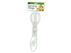 Deluxe serving tongs, white