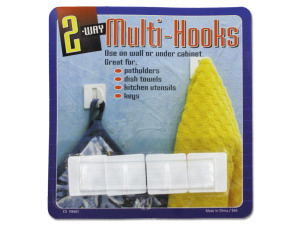 Peel and stick hooks