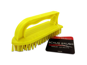 Scrub brush with handle