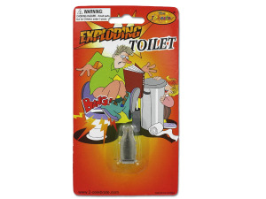 Joke exploding toilet