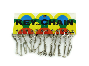 Tools keychains, 12 per card