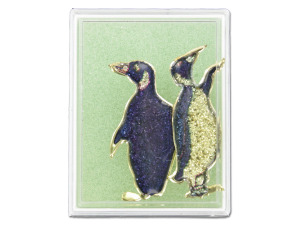 Penguin fashion pin in box