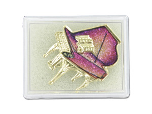 Piano fashion pin in gift box