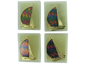 Sailboat fashion pin