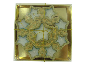 Golded stars candle