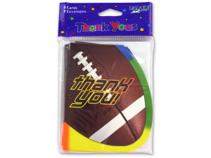 "Thank You" football cards