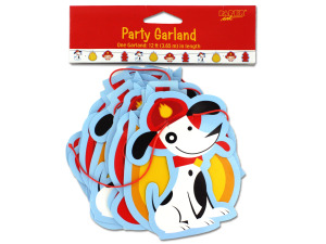 Fire dog party garland, 12'