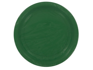 Hunter green plates, pack of 8