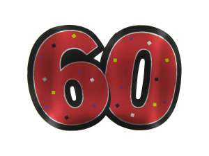 "60" birthday cutout