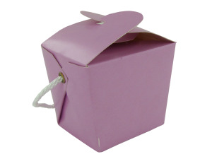 Small lavender take-out pail