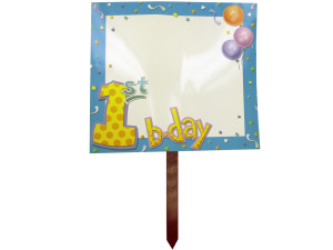 My 1st Birthday lawn sign