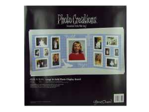 religious tri fold photo display board 46 x 16 inch