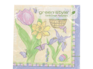 easter melody 20 count 9 7/8 x 9 7/8 inch napkins