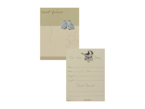 "Sweet Prince" birth announcements, pack of 8