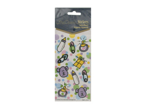 "New Baby" sticker sheet