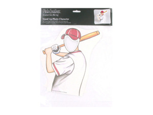 Baseball stand-up photo character