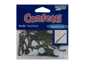 Baseball confetti, .5 oz