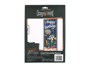 "Sea Life" giant Happy Birthday banner