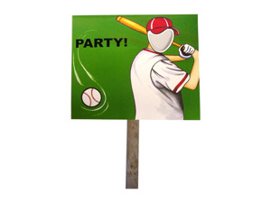 baseball photo yard sign